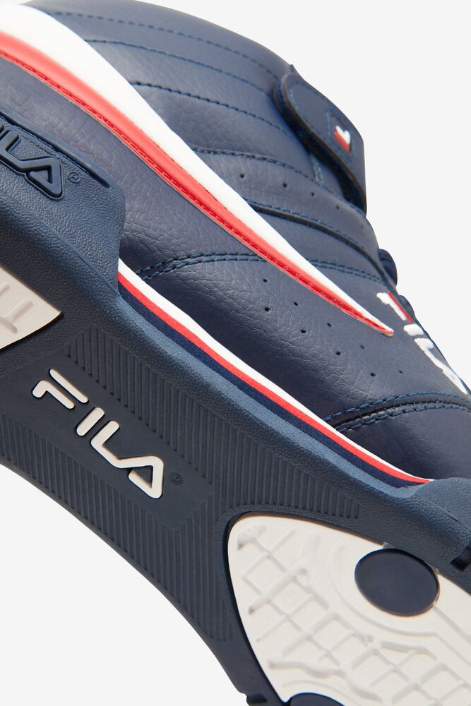 Tenis Fila F-13 Sneakers Hombre Azul Marino Blancas Rojas | 019387YLM