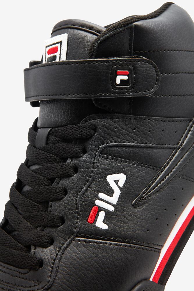 Tenis Fila F-13 Sneakers Hombre Negras Blancas Rojas | 376402CNG