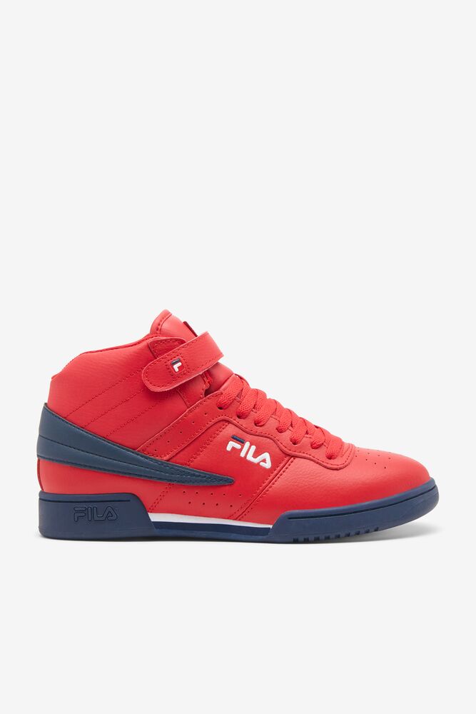 Tenis Fila F-13 Sneakers Hombre Rojas Azul Marino Blancas | 916480VYL