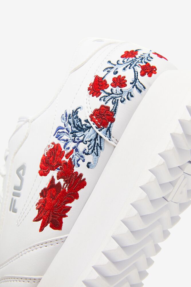 Tenis Fila Fila Orbit Flower Sneakers Mujer Blancas Blancas Blancas | 023749SDN