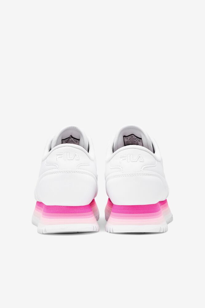 Tenis Fila Fila Orbit Stripe Sneakers Mujer Blancas Rosas Rosas | 082364RVL