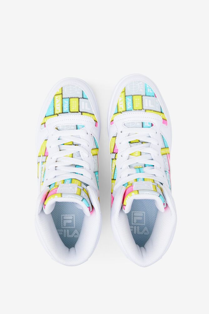 Tenis Fila Fx-dsx Mid Patchwork Sneakers Mujer Blancas | 079621AQM