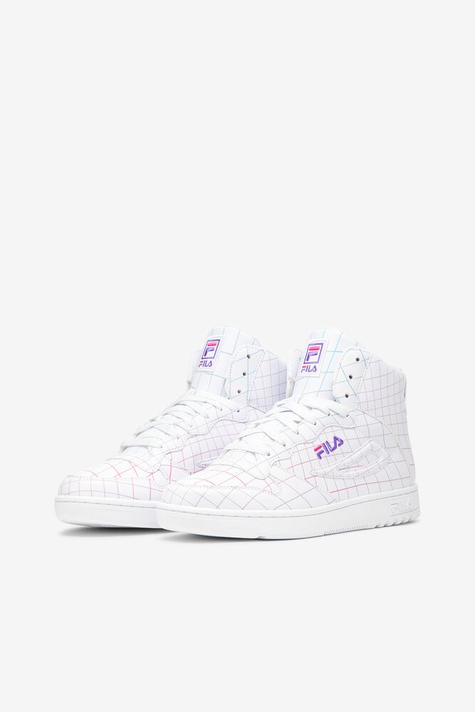 Tenis Fila Fx-dsx Mid Sneakers Mujer Blancas Moradas | 523194WZD