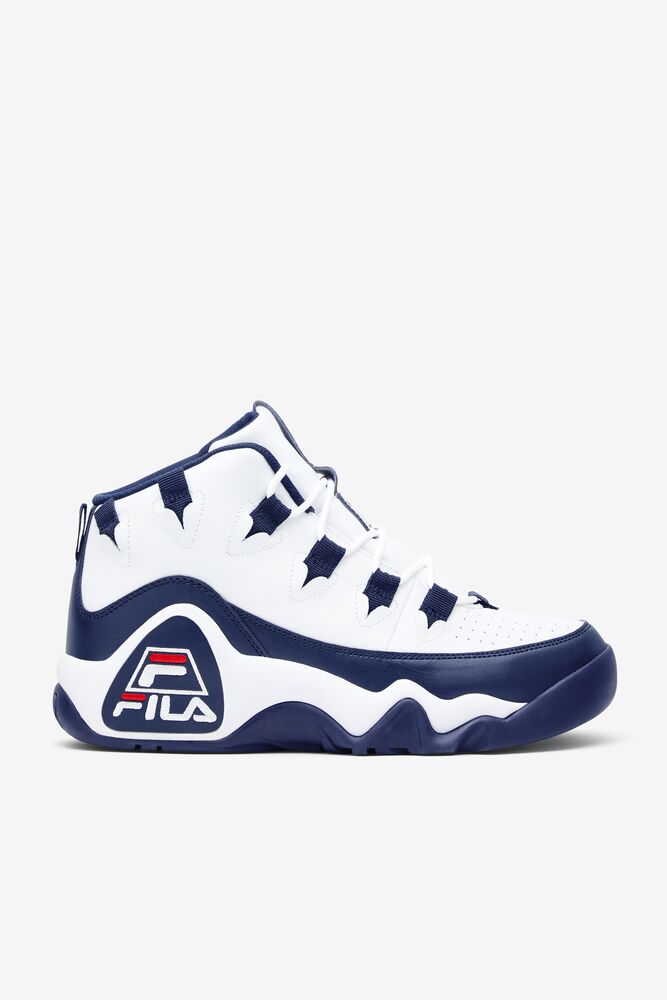 Tenis Fila Grant Hill 1 Sneakers Hombre Blancas Azul Marino Rojas | 580273JWY