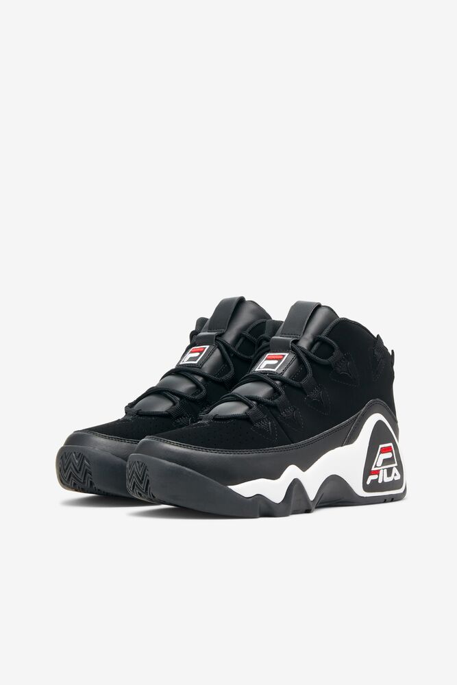 Tenis Fila Grant Hill 1 Sneakers Mujer Negras Blancas Rojas | 420681RJZ