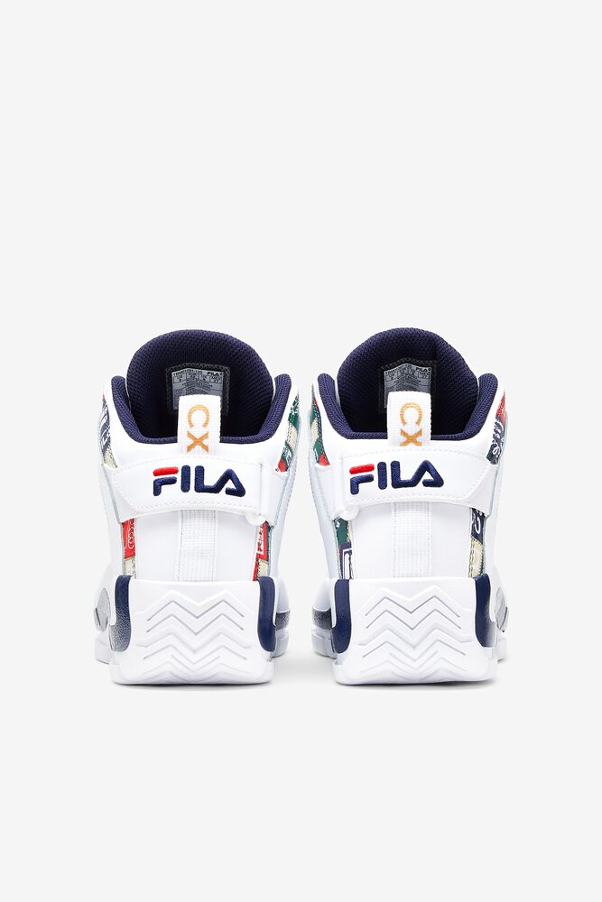 Tenis Fila Grant Hill 2 Patchwork Sneakers Hombre Blancas Azul Marino Rojas | 927816YGZ