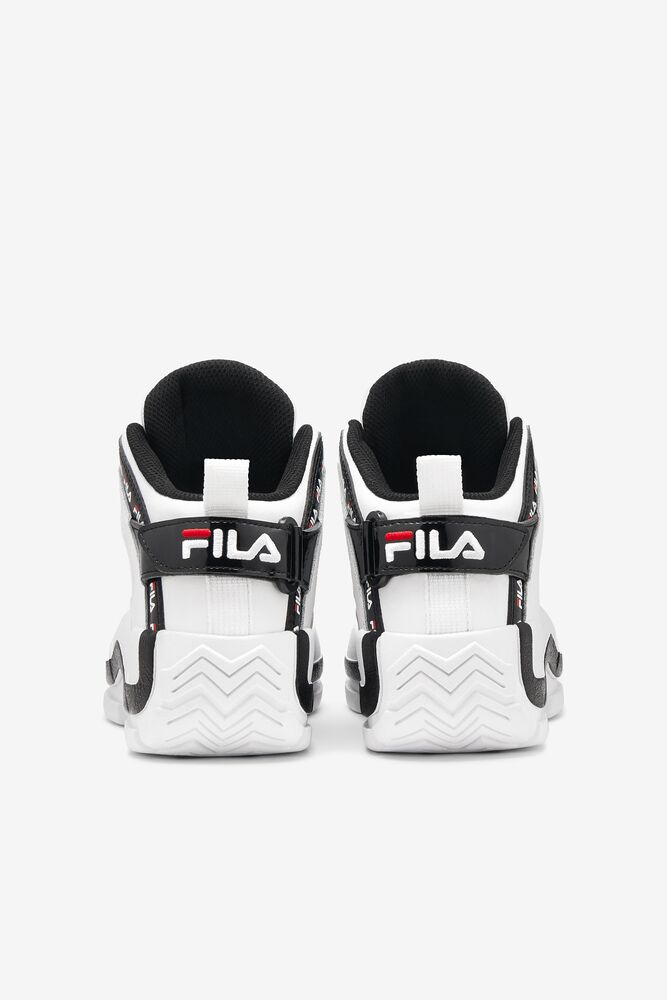 Tenis Fila Grant Hill 2 Repeat Sneakers Unisex Blancas Negras Rojas | 627154QVF