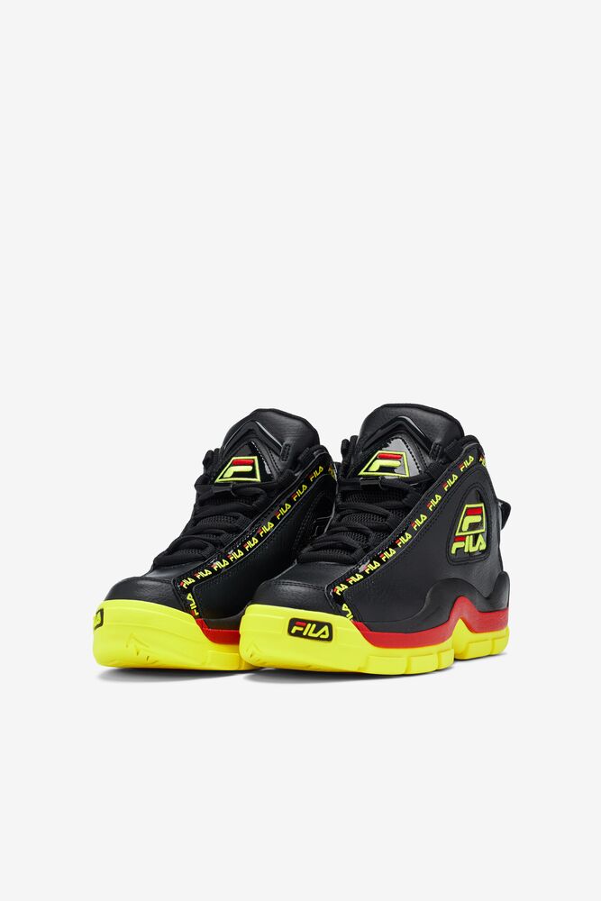 Tenis Fila Grant Hill 2 Repeat Sneakers Unisex Negras Amarillo Rojas | 570189NXT