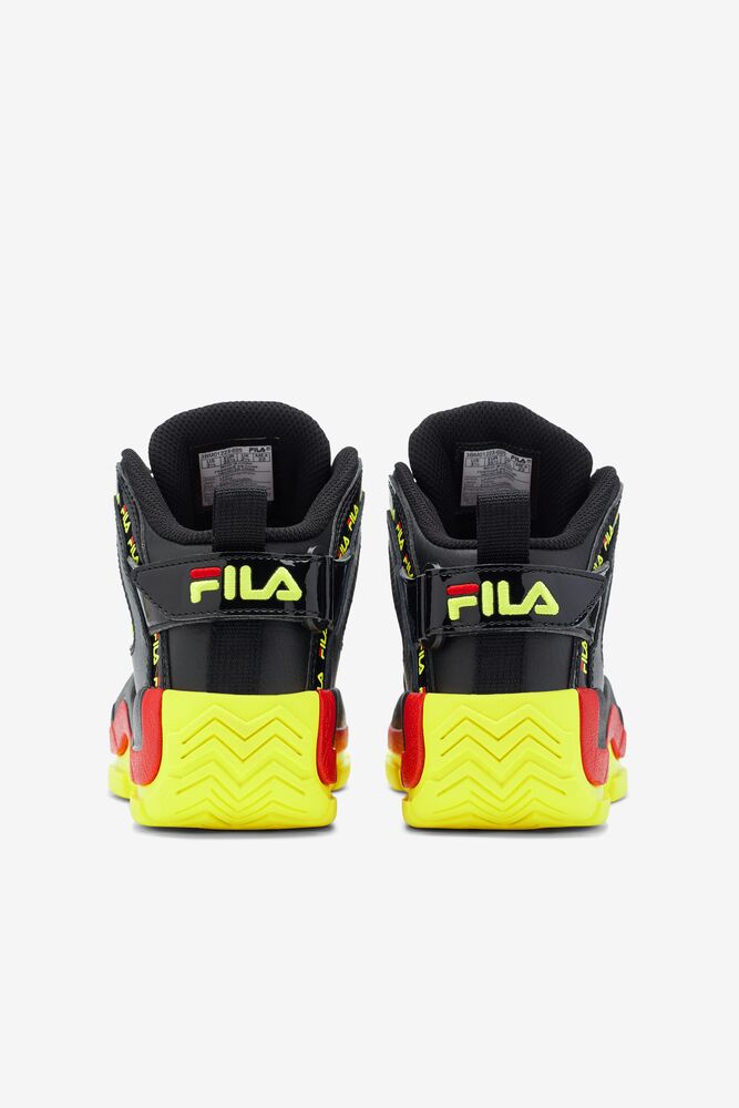 Tenis Fila Grant Hill 2 Repeat Sneakers Unisex Negras Amarillo Rojas | 570189NXT