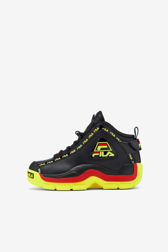 Tenis Fila Grant Hill 2 Repeat Sneakers Unisex Negras Amarillo Rojas | 092578HKX