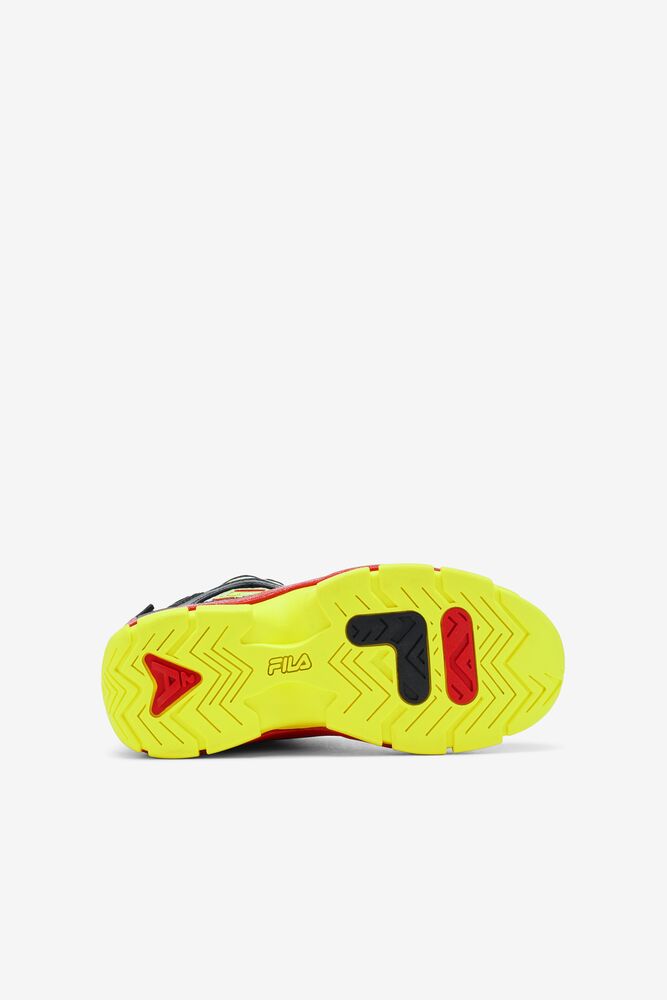 Tenis Fila Grant Hill 2 Repeat Sneakers Unisex Negras Amarillo Rojas | 092578HKX