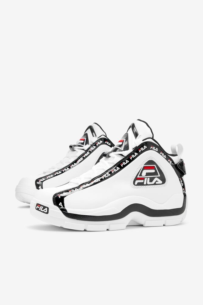 Tenis Fila Grant Hill 2 Repeat Sneakers Hombre Blancas Negras Rojas | 507481FKT