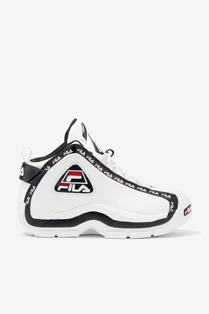 Tenis Fila Grant Hill 2 Repeat Sneakers Hombre Blancas Negras Rojas | 507481FKT