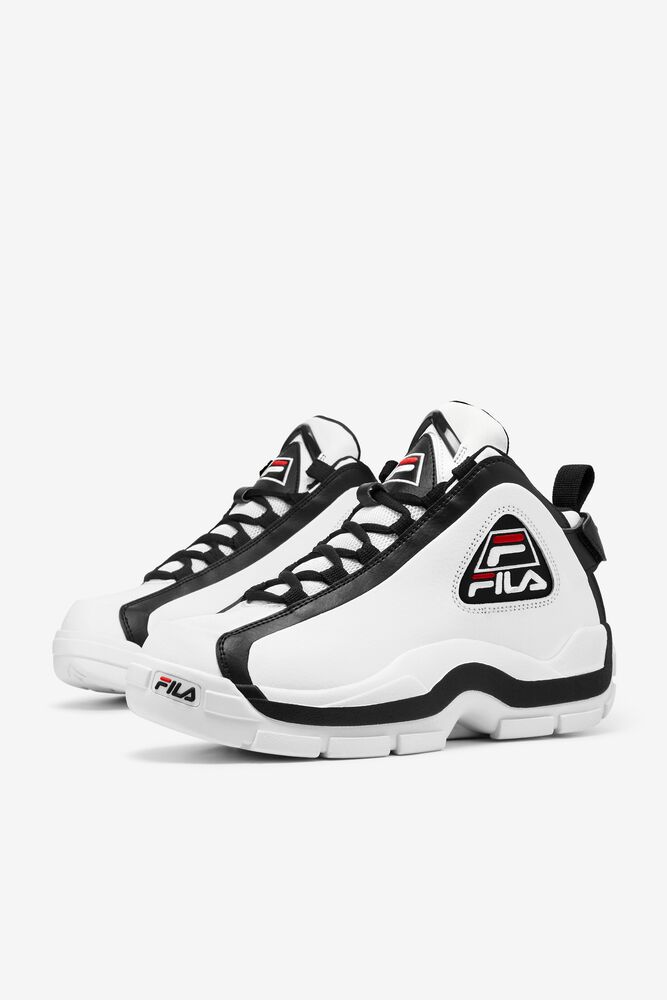 Tenis Fila Grant Hill 2 Sneakers Hombre Blancas Negras Rojas | 342791QZO