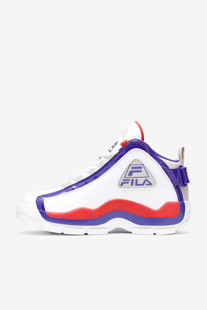 Tenis Fila Grant Hill 2 Sneakers Hombre Blancas Azules Oscuro | 635149UHV