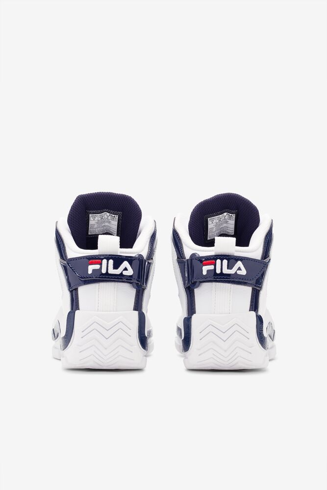 Tenis Fila Grant Hill 2 Sneakers Unisex Blancas Azul Marino Rojas | 271364XUD