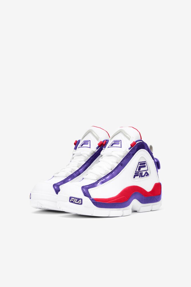 Tenis Fila Grant Hill 2 Sneakers Unisex Blancas Azules Oscuro | 834176XWG