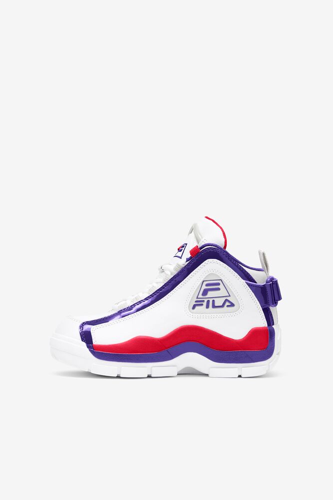 Tenis Fila Grant Hill 2 Sneakers Unisex Blancas Azules Oscuro | 834176XWG