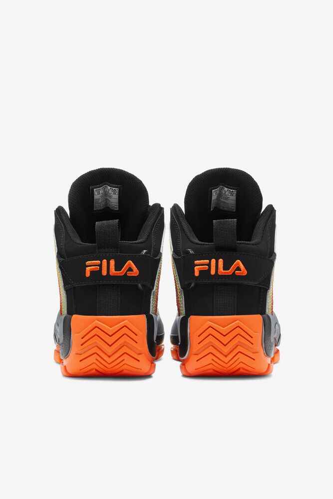 Tenis Fila Grant Hill 2 Stitch Sneakers Hombre Negras Rojas Naranjas | 296807IBH