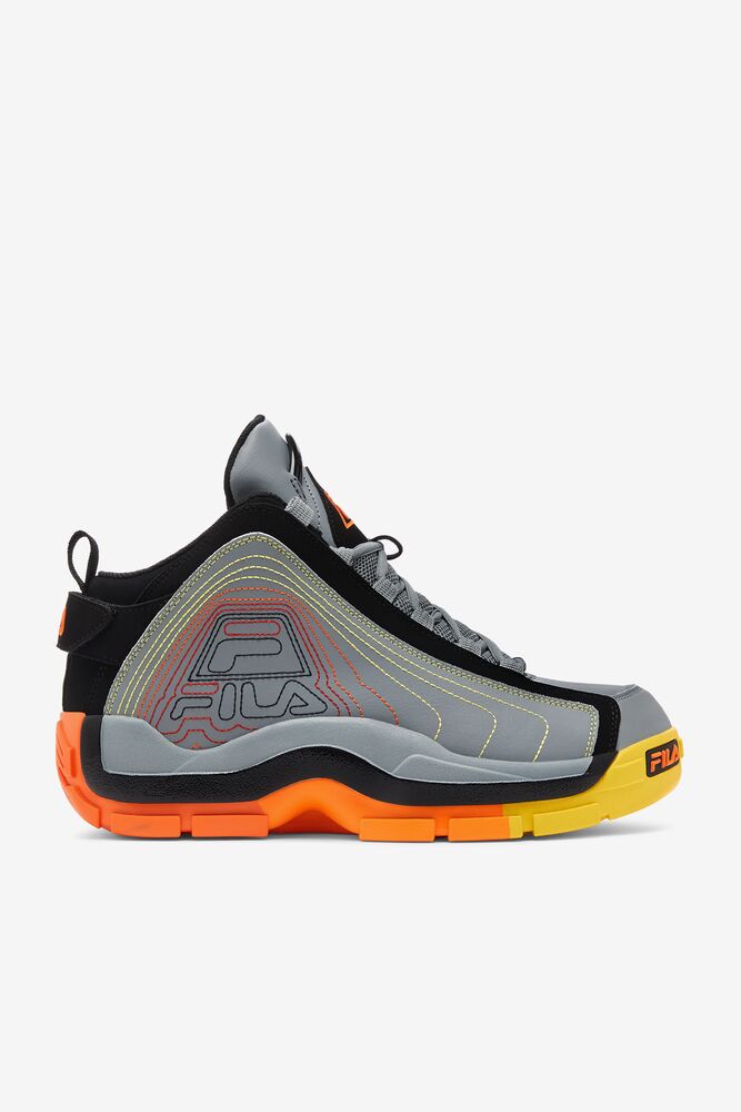 Tenis Fila Grant Hill 2 Stitch Sneakers Hombre Negras Rojas Naranjas | 296807IBH