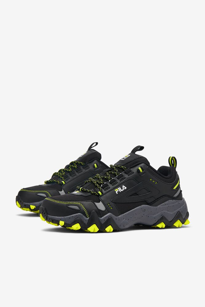 Tenis Fila Oakmont Tr Sneakers Hombre Negras Amarillo | 861473FNV