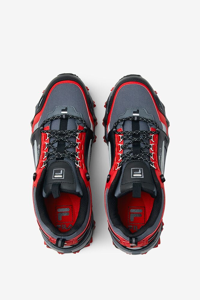 Tenis Fila Oakmont Tr Sneakers Hombre Negras Rojas | 234501RSL