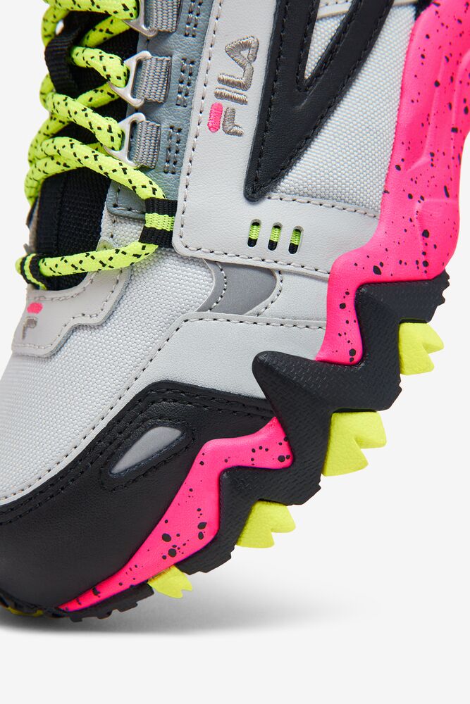 Tenis Fila Oakmont Tr Sneakers Mujer Ggry/Blk/Pglo | 259618XMT