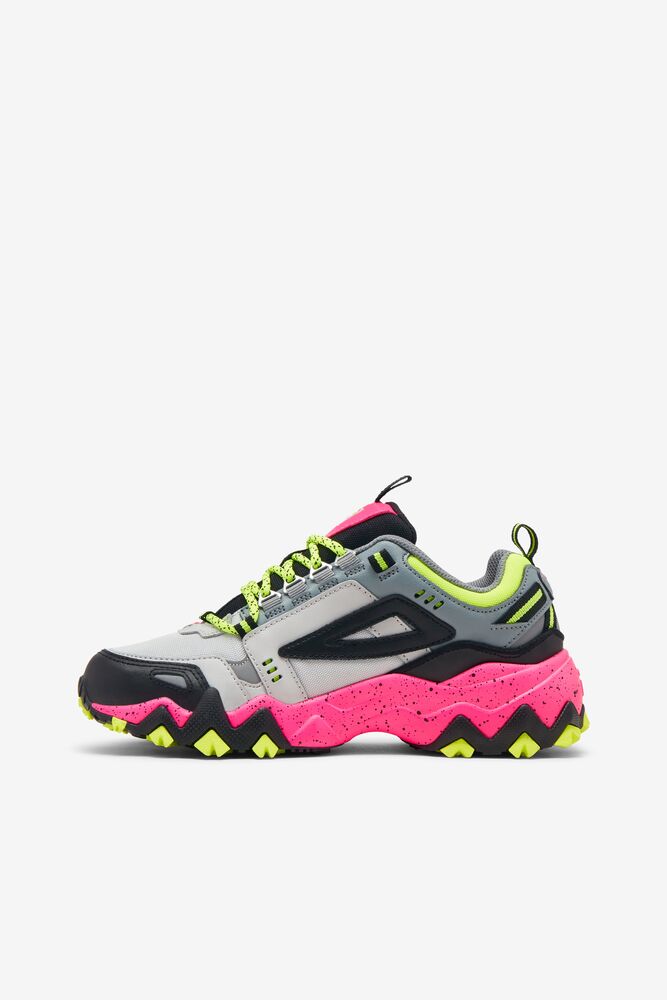 Tenis Fila Oakmont Tr Sneakers Mujer Ggry/Blk/Pglo | 259618XMT