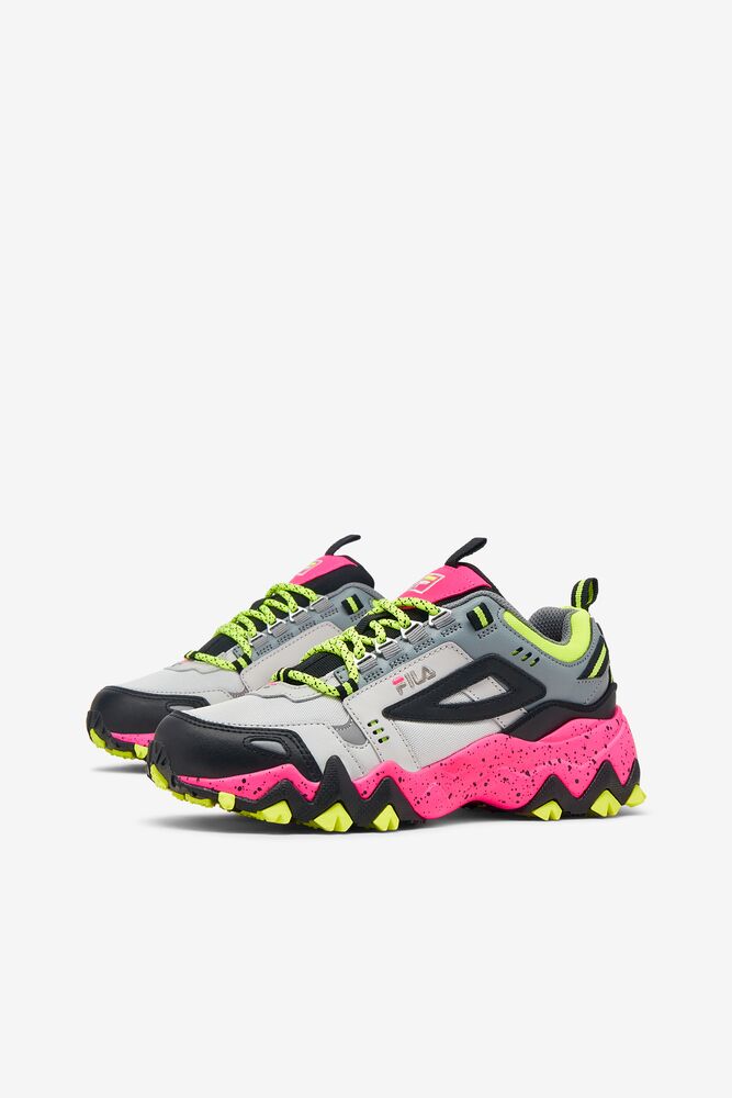 Tenis Fila Oakmont Tr Sneakers Mujer Ggry/Blk/Pglo | 632475NBK