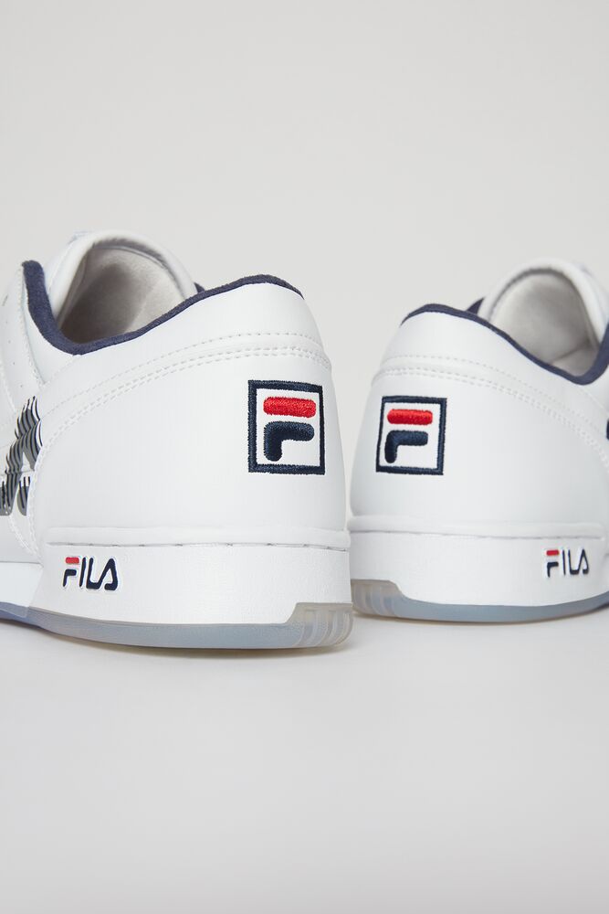 Tenis Fila Original Fitness Graphic Sneakers Hombre Wht/Fnvy/Fred | 914768URH