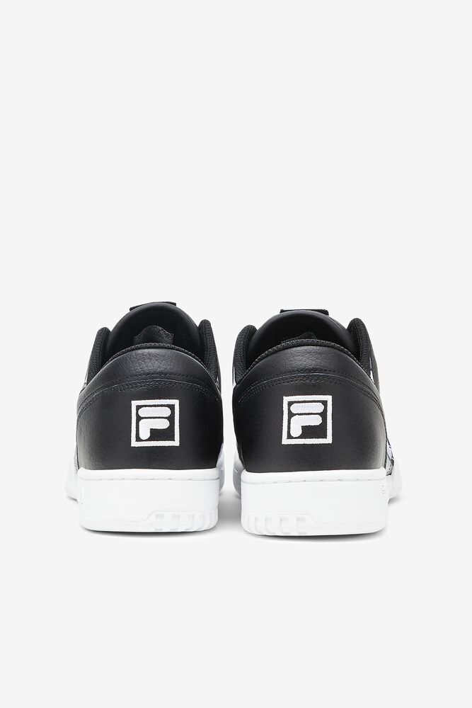 Tenis Fila Original Fitness Patchwork Sneakers Hombre Negras Blancas | 384619SQB