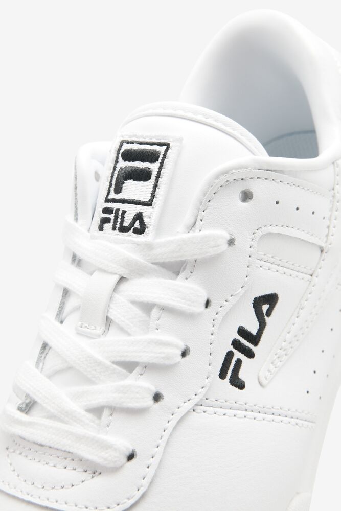 Tenis Fila Original Fitness Sneakers Mujer Blancas Blancas Negras | 789210WSF