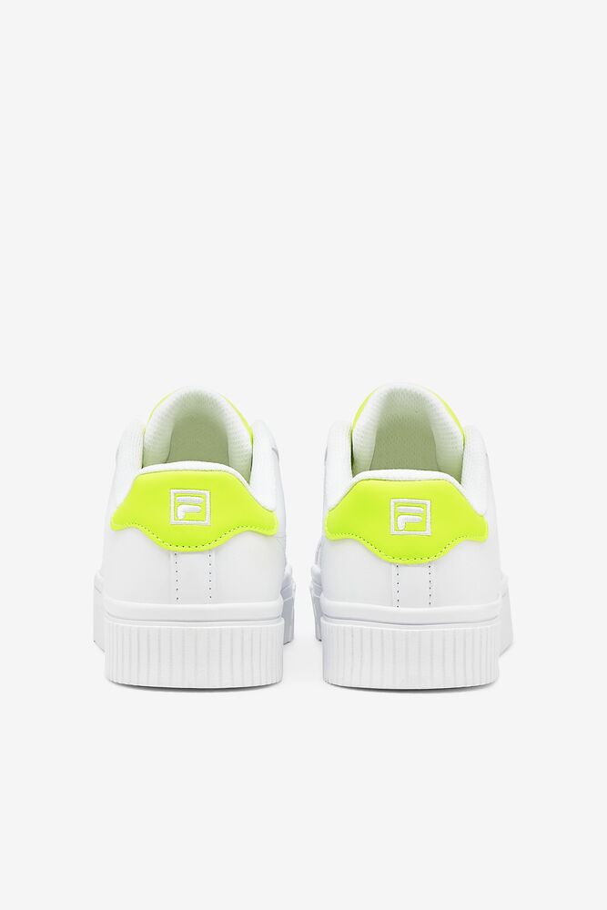 Tenis Fila Panache 19 Sneakers Mujer Blancas Blancas Amarillo | 645123BUT