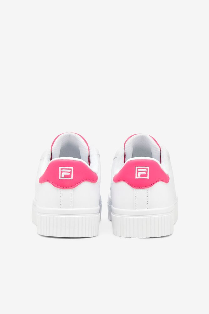 Tenis Fila Panache 19 Sneakers Mujer Blancas Blancas Rosas | 459613BMV