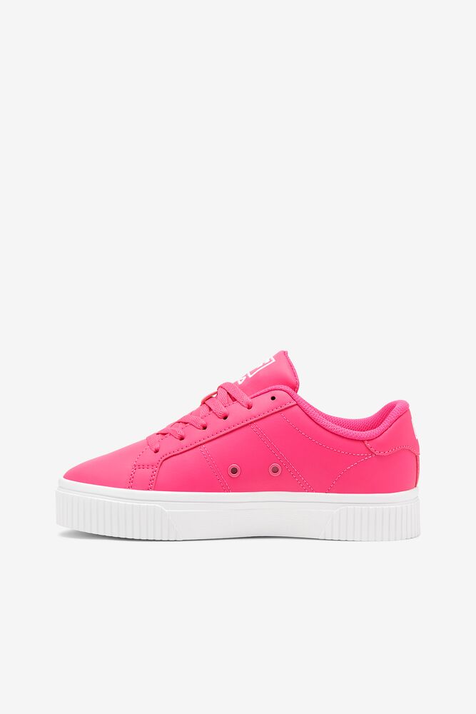 Tenis Fila Panache 19 Sneakers Mujer Rosas Blancas Blancas | 514269ALM