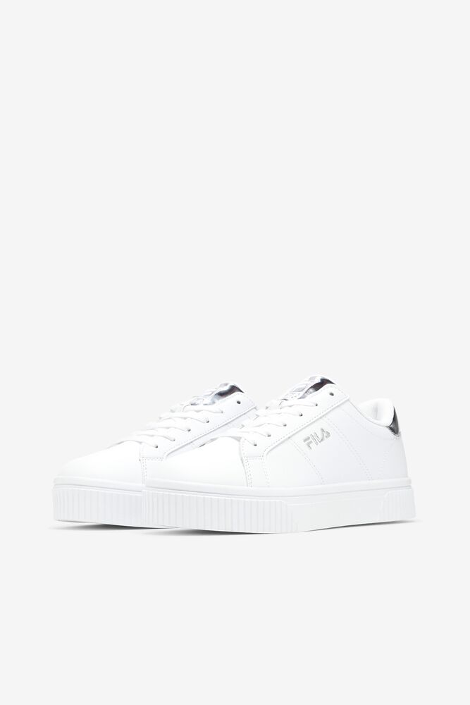 Tenis Fila Panache 19 Sneakers Mujer Wht/Wht/Msil | 601742REH