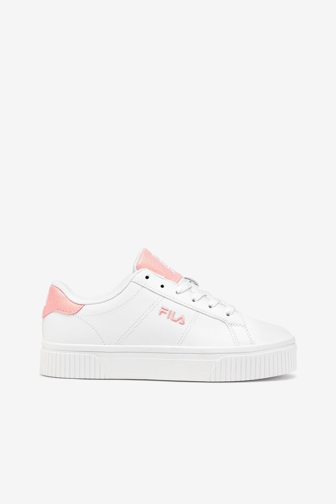 Tenis Fila Panache Glitter Sneakers Mujer Blancas Blancas Rosas | 586294ISZ