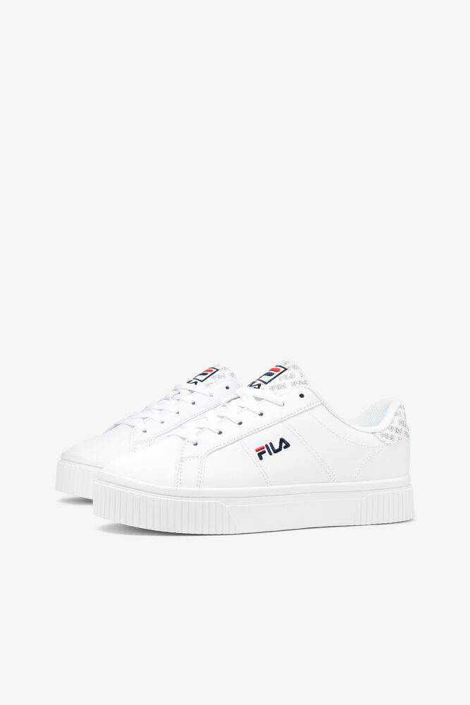 Tenis Fila Panache Multi Sneakers Mujer Blancas Blancas Rojas | 176029HBM