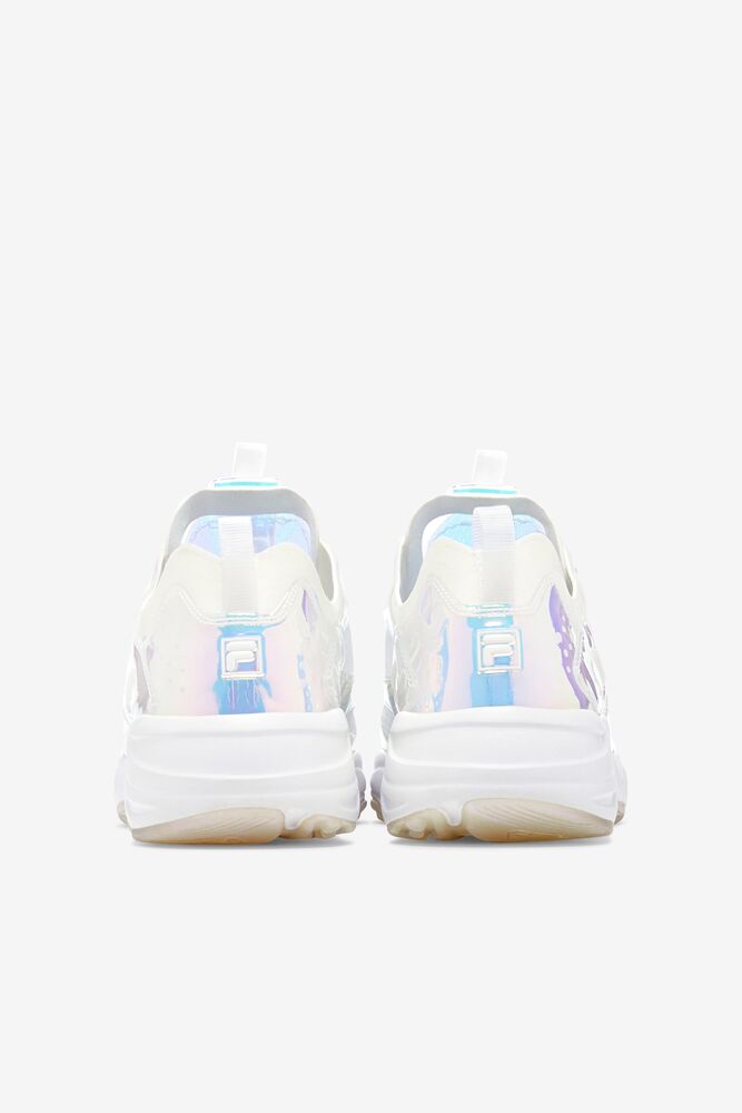 Tenis Fila Ray Tracer Iridescent Sneakers Mujer Blancas Blancas | 385649QCS