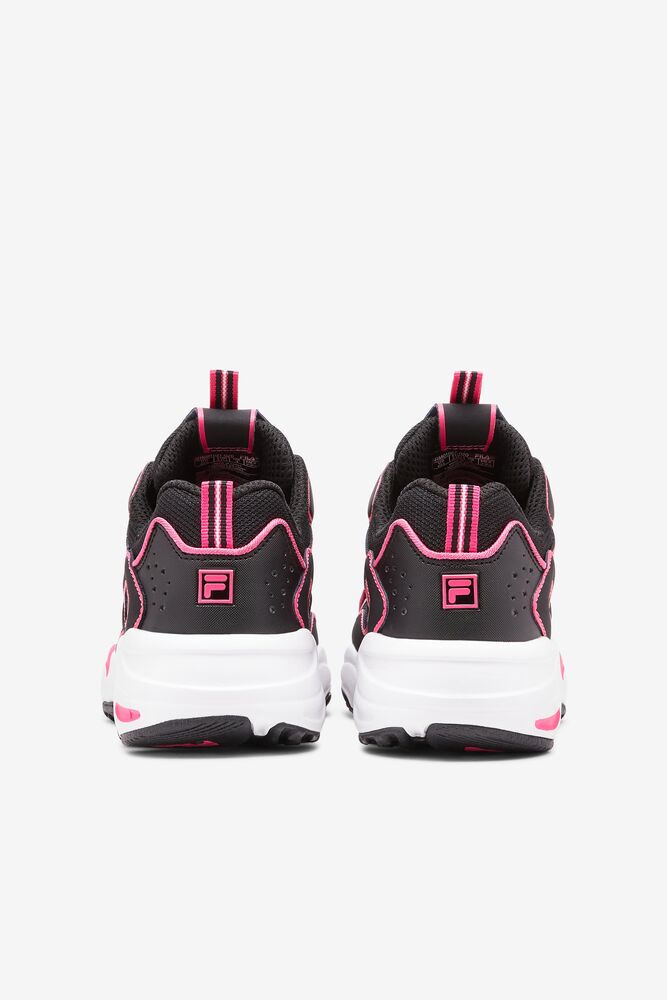 Tenis Fila Ray Tracer Neon Sneakers Mujer Blk/Pglo/Wht | 518927LAN