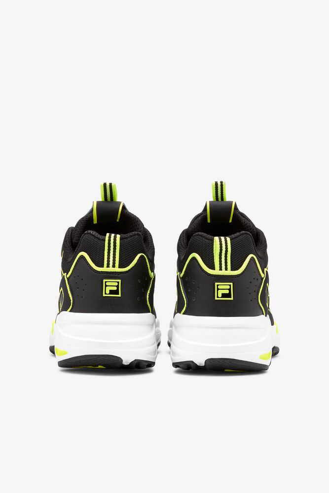 Tenis Fila Ray Tracer Neon Sneakers Mujer Blk/Sfty/Wht | 019285FBA