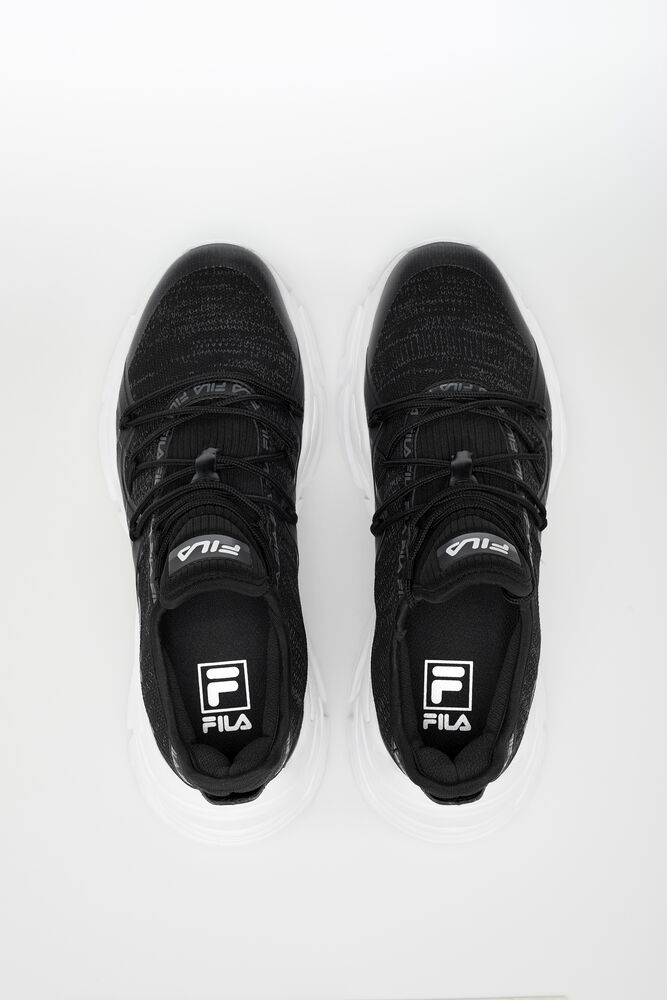 Tenis Fila Relectrove Premium Sneakers Unisex Negras Negras Blancas | 470869ROB