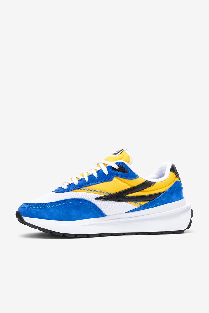 Tenis Fila Renno Sneakers Hombre Blancas Limón Azules | 219735NHG