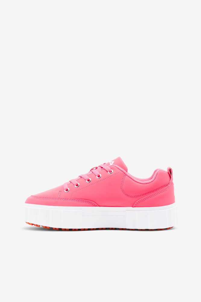 Tenis Fila Sandblast Low Sneakers Mujer Pglo/Pglo/Wht | 263541UOX