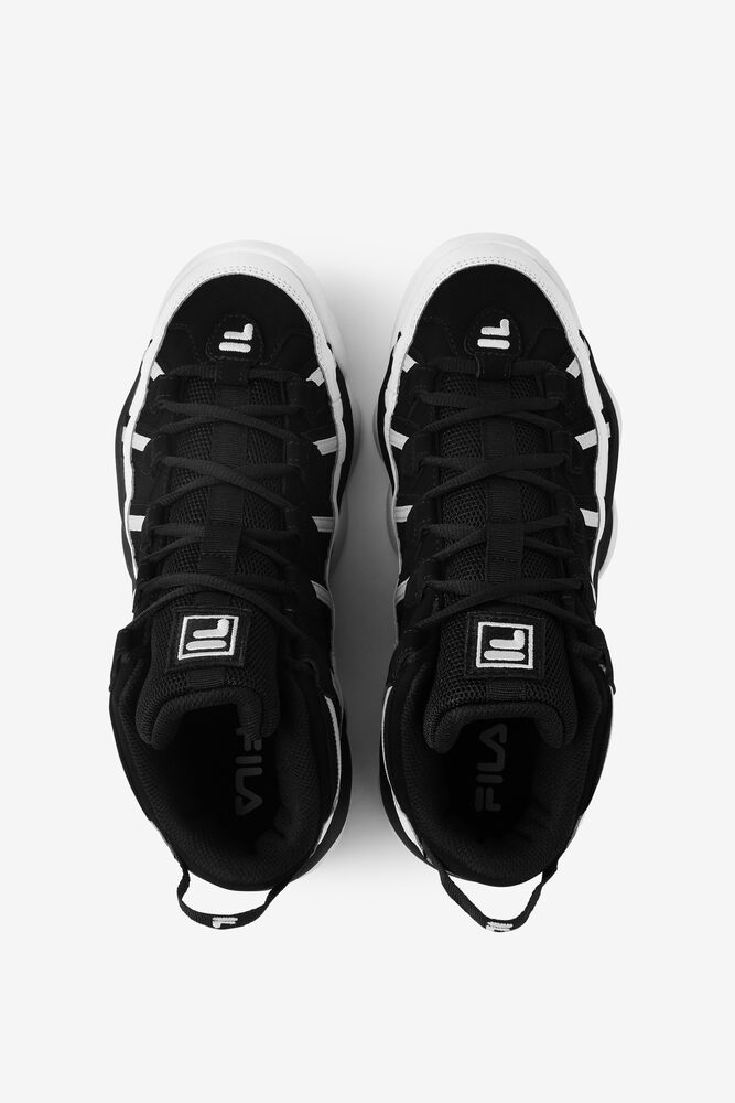 Tenis Fila Stackhouse Spaghetti Sneakers Hombre Blancas Negras Plateadas | 953147QFZ