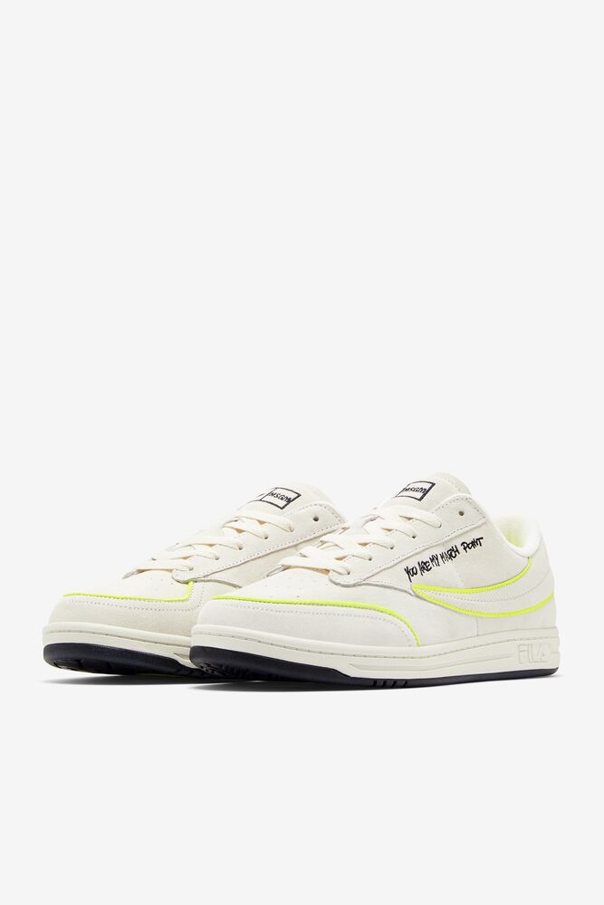 Tenis Fila Tennis 88 Premium X Msgm Sneakers Unisex Blancas Negras Amarillo | 956327VNG