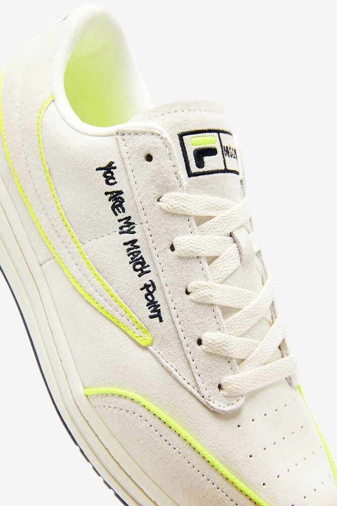 Tenis Fila Tennis 88 Premium X Msgm Sneakers Unisex Blancas Negras Amarillo | 956327VNG