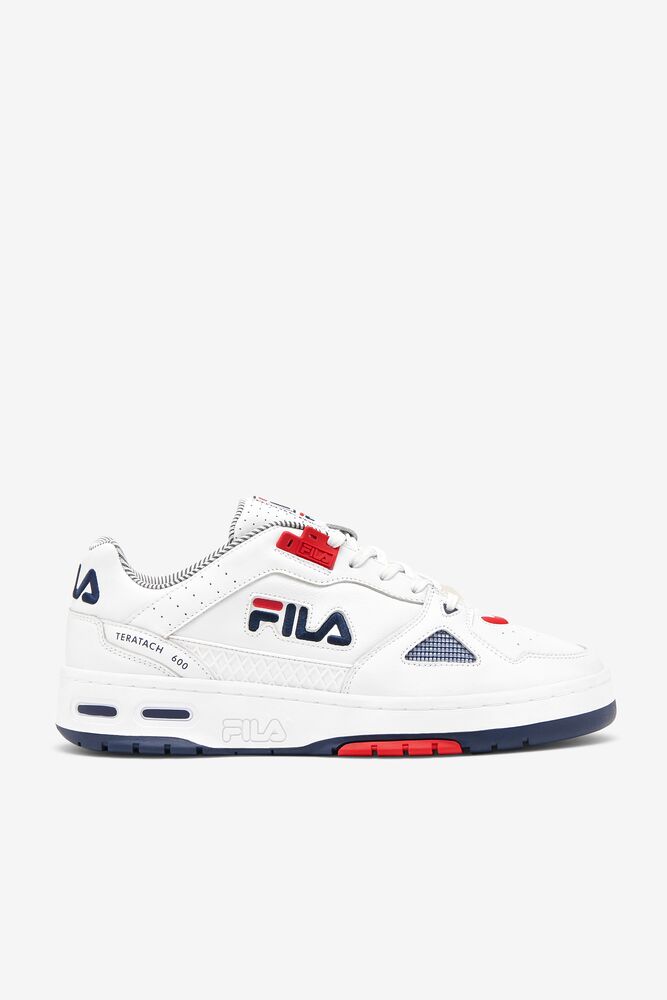 Tenis Fila Teratach 600 Sneakers Hombre Blancas Azul Marino Rojas | 742589NAJ