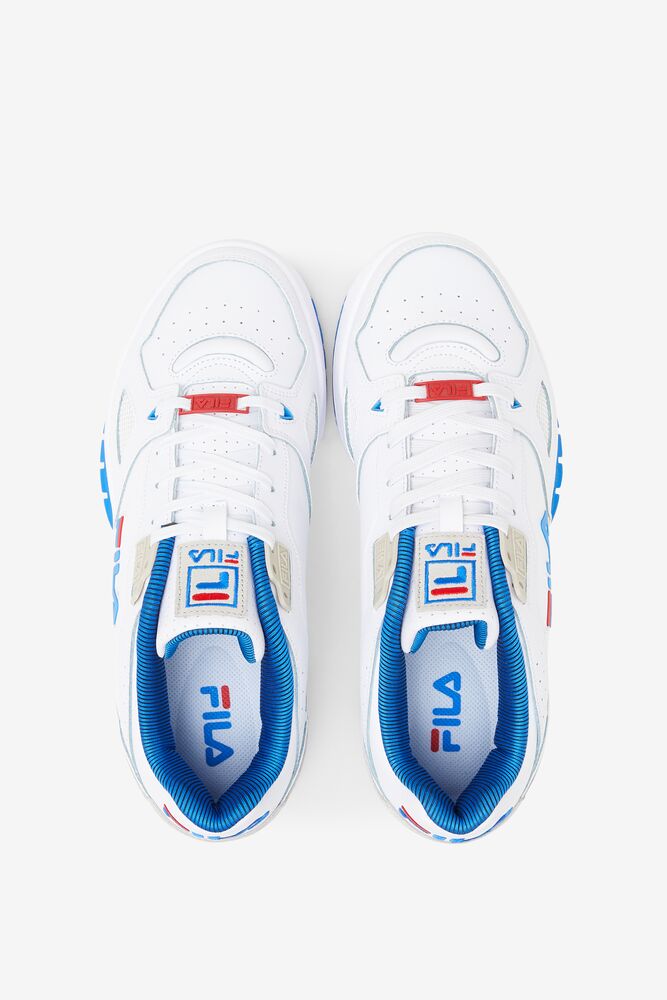 Tenis Fila Teratach 600 Sneakers Hombre Blancas Azules Plateadas | 701293UXI