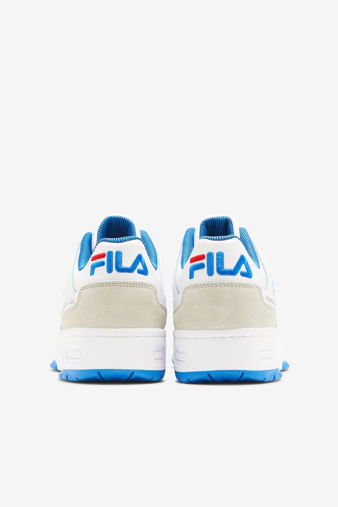 Tenis Fila Teratach 600 Sneakers Hombre Blancas Azules Plateadas | 701293UXI